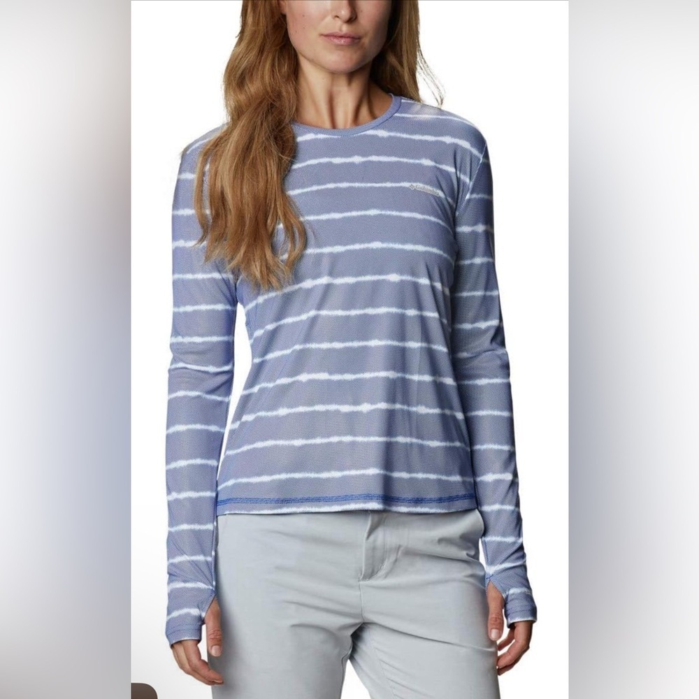 Columbia womens W Sun Deflector Summerdry Long Sleeve Shirt NWT